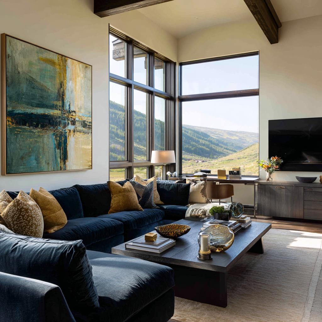 Luxury living room at New Dawn Behavioral in Moreno Valley, California